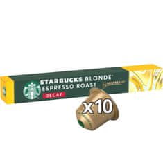 Starbucks by NESPRESSO Blonde Espresso Roast Decaf, kávékapszula - 10 kapszula csomagonként