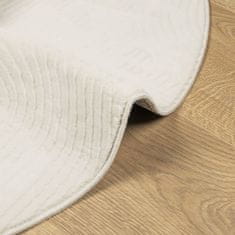 Greatstore IZA krémszínű rövid szálú skandináv stílusú szőnyeg Ø 100 cm