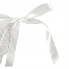 MUVU Melltartó és tanga csipke fehérnemű szett fehér elegáns Valentin napi ajándék