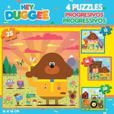 EDUCA Hey Duggee 4 az 1-ben puzzle (12,16,20,25 darab)