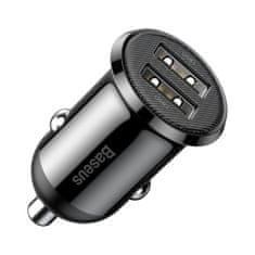 BASEUS Autótöltő 2x USB 48 A fekete CCALLP-01 Baseus