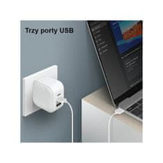 UNIQ Uniq Verge Pro 66W GaN USB-C hálózati töltő - fehér