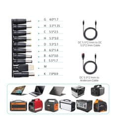 Choetech USB napelemes töltő összecsukható 120W DC USB C 2x USB fekete SC008 Choetech