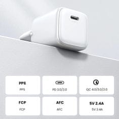 Ugreen GaN USB C 30W PD Nexode Mini gyorstöltő - fehér Ugreen