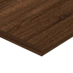 Vidaxl 4 db barna tölgy színű szerelt fa fali polc 40 x 20 x 1,5 cm 838205
