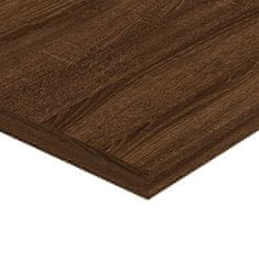Vidaxl 4 db barna tölgy színű szerelt fa fali polc 80 x 30 x 1,5 cm 838271