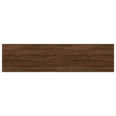 Vidaxl 4 db barna tölgy színű szerelt fa fali polc 80 x 20 x 1,5 cm 838265