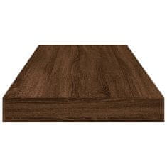 Vidaxl 4 db barna tölgy színű szerelt fa fali polc 60 x 10 x 1,5 cm 838229