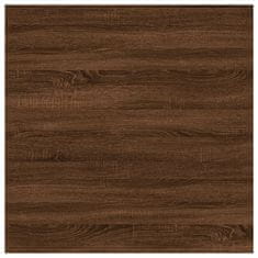 Vidaxl 4 db barna tölgy színű szerelt fa fali polc 40 x 40 x 1,5 cm 838217