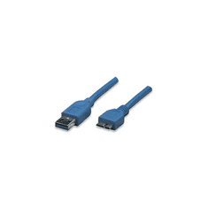 Techly 1.0m USB 3.0/Micro-B USB 3.0 USB kábel 1 M USB 3.2 Gen 1 (3.1 Gen 1) USB A Micro-USB B Kék (ICOC-MUSB3-A-010)
