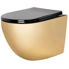 REA Függesztett WC Carlo Mini Flat Gold/Black