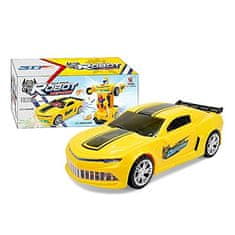 CAB Toys Robot transzformátor, sárga autó és robot