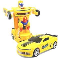 CAB Toys Robot transzformátor, sárga autó és robot