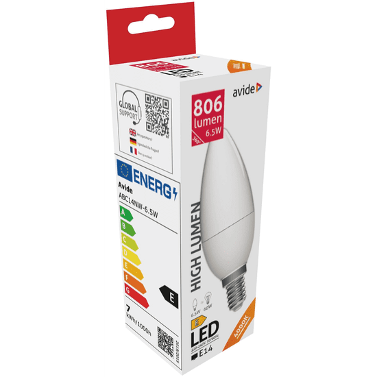 Avide LED Candle 6.5W E14 NW (ABC14NW-6.5W) (ABC14NW-6.5W)