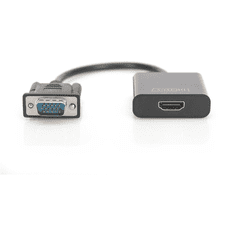 Digitus Adapter VGA > HDMI (ST-BU) 15cm Black (DA-70473)