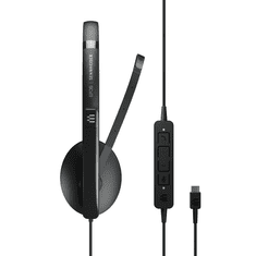 Epos | SENNHEISER ADAPT 160 USB-C II Headset Vezetékes Fejpánt Iroda/telefonos ügyfélközpont USB C-típus Fekete (1000919)