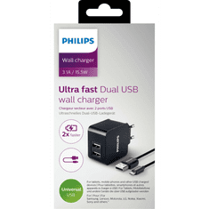 PHILIPS DLP2307U/12 asztali töltő + micro USB kábel (DLP2307U/12)