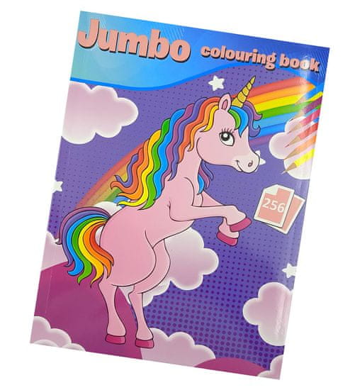 EXCELLENT Jumbo Maxi színezőkönyv - Rózsaszín egyszarvú