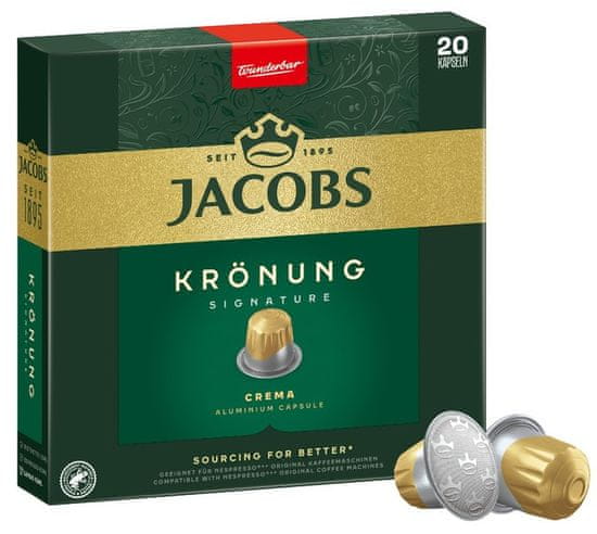 Jacobs Krönung 6. intezitás, 20 db kávékapszula Nespresso számára