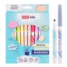 EASY Kids PASTEL Marker, mosható, 12 pasztell színben