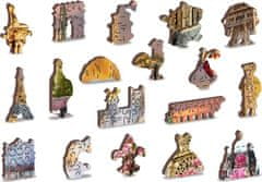 Wooden city Fából készült puzzle Tavasz Párizsban 2 az 1-ben, 1010 darab ECO