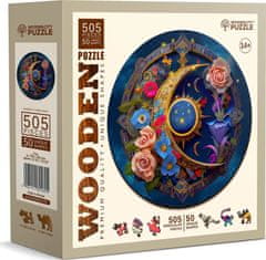 Wooden city Fából készült puzzle Virág Hold 505 db ECO