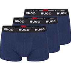 Hugo Boss 3 PACK - férfi boxeralsó HUGO 50469786-410 (Méret M)