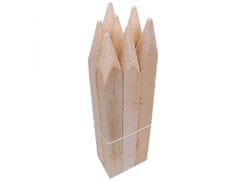 sarcia.eu Fából készült, kihegyezett földmérő karók/karók 50 darab 50 cm