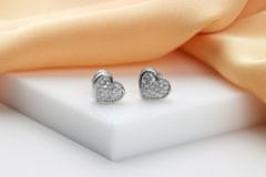 Brilio Silver Csillogó szív fülbevaló ezüstből EA900W