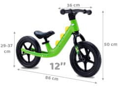 RAMIZ Royal Baby 12" gyermek kerékpár zöld színben