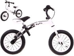 RAMIZ SporTrike Pedál nélküli gyermek kerékpár, megfordítható kerettel, fehér / fekete