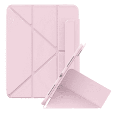BASEUS Apple iPad 10.9 (2022), mappa tok, Apple Pencil tartóval, Origami Smart Case, Minimalist, rózsaszín (RS147120)