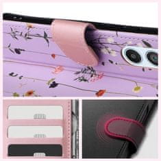 Tech-protect Wallet könyv tok Samsung Galaxy A35 5G, garden violet