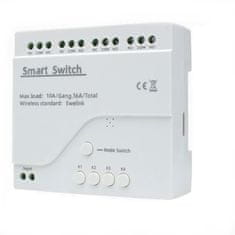 Sonoff Sonoff 4CH feszültségmentes WiFi vezérlő eWeLink tápegység 7-32V, USB