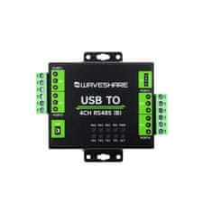 Waveshare Ipari négycsatornás USB-RS485 átalakító