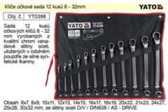 YATO Villáskulcs készlet 12 darab 6-32mm CrV Yato