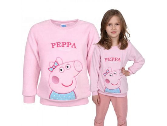 sarcia.eu Peppa Pig Világos rózsaszín lány pulóver, polár pulóver