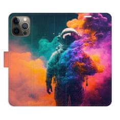 iSaprio Astronaut in Colours 02 flip tok Apple iPhone 12 / 12 Pro