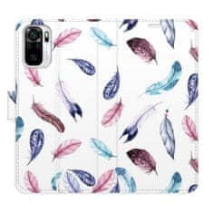 iSaprio Colorful Feathers flip tok Xiaomi Redmi Note 10 / Note 10S