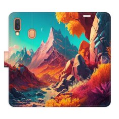 iSaprio Colorful Mountains flip tok Samsung Galaxy A40