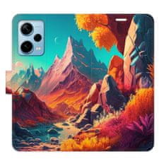 iSaprio Colorful Mountains flip tok Xiaomi Redmi Note 12 Pro+ 5G