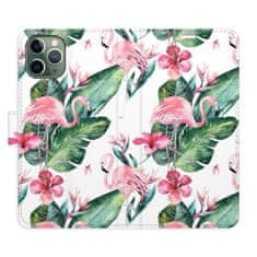 iSaprio Flamingos Pattern flip tok Apple iPhone 11 Pro