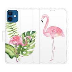 iSaprio Flamingos flip tok Apple iPhone 12 Mini