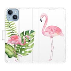 iSaprio Flamingos flip tok Apple iPhone 14