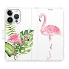 iSaprio Flamingos flip tok Apple iPhone 15 Pro