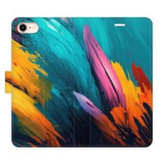 iSaprio Orange Paint 02 flip tok Apple iPhone SE 2020