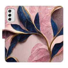 iSaprio Pink Leaves flip tok Samsung Galaxy M52 5G