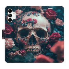 iSaprio Skull in Roses 02 flip tok Samsung Galaxy A04s