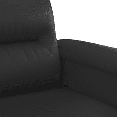 Vidaxl 2 személyes fekete műbőr kanapé 120 cm (359578)