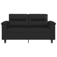 Vidaxl 2 személyes fekete műbőr kanapé 120 cm (359578)